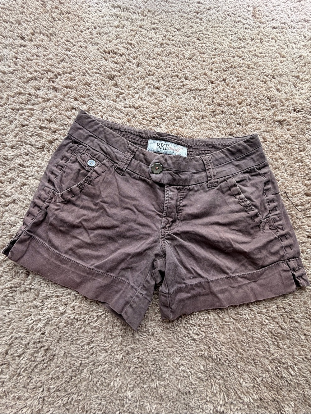 BKE Women's Chocolate Brown Bike Shorts